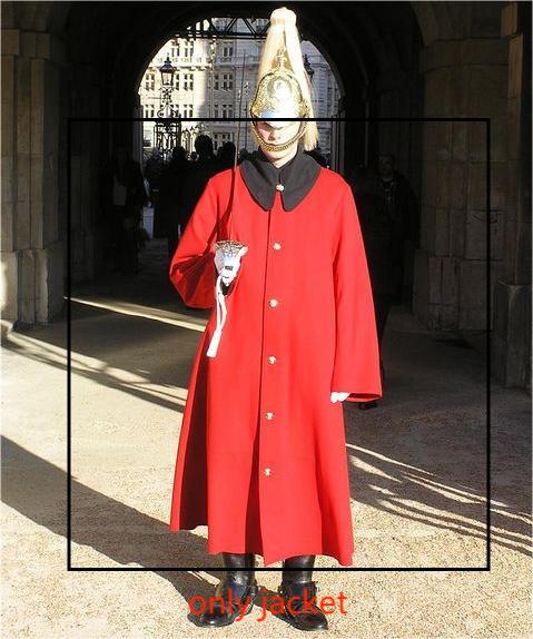 Jacket Winter Clothing - 英国軍馬ガードジャケットコスプレ衣装ロンドンパレード軍事冬ジャケットハロウィンクリスマス服