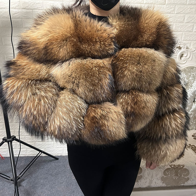 プラスサイズトップスブラウンファーマオマオコン肥満女性のアウ - Warm Winter Clothing のレビューと価格