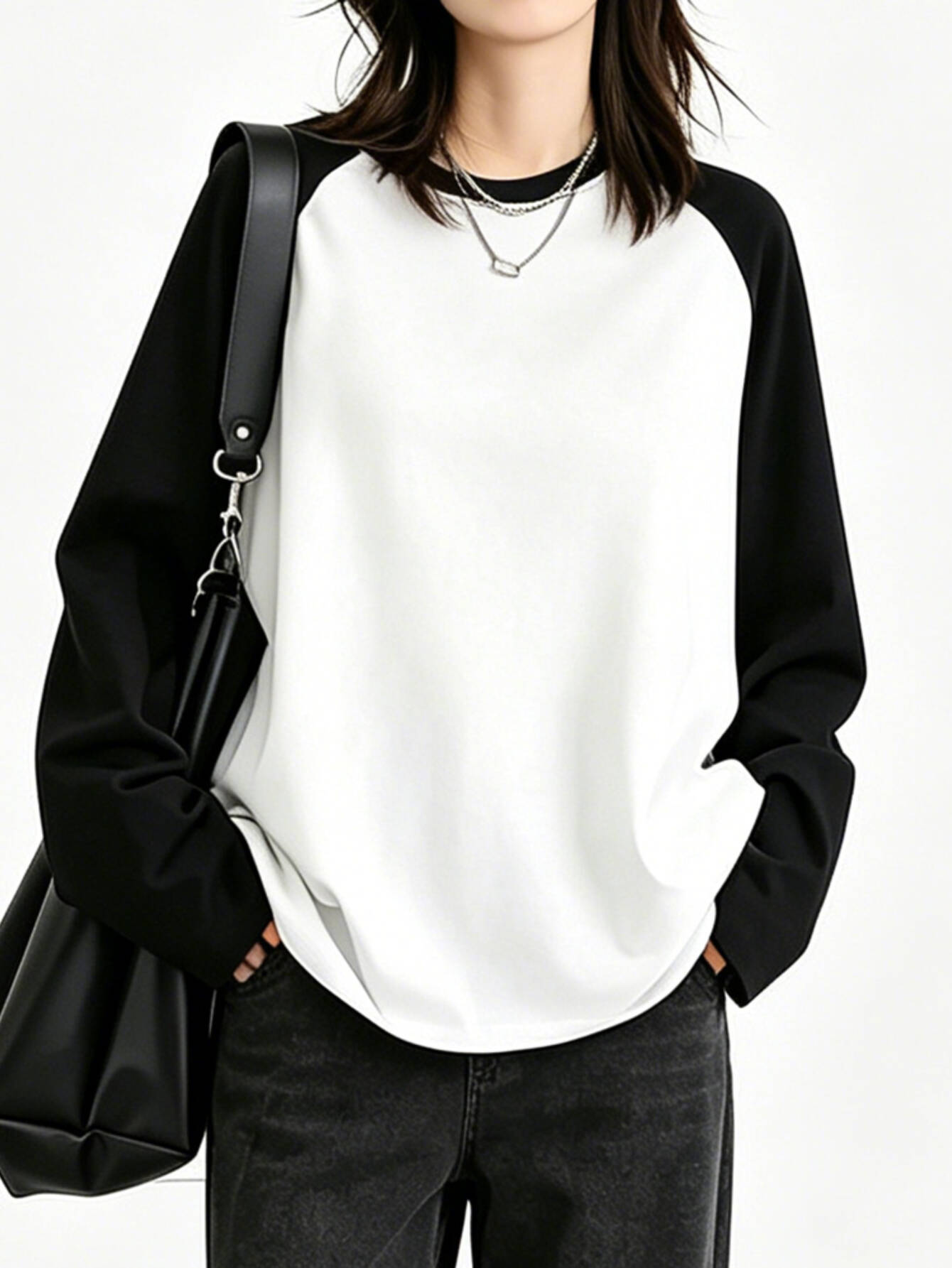 原宿ヴィンテージカジュアルレインボープリント長袖女性のための - Winter Clothes のレビューと価格