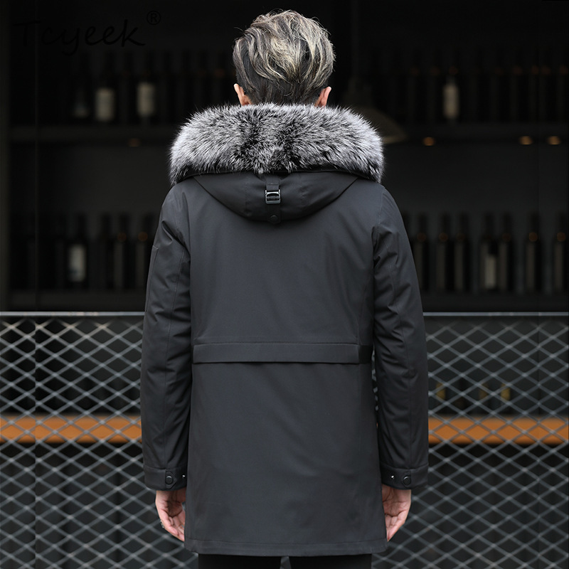 Tcyeek スライバーフォックスファー襟付き冬用ジャケット - Warm Winter Clothing のレビューと価格