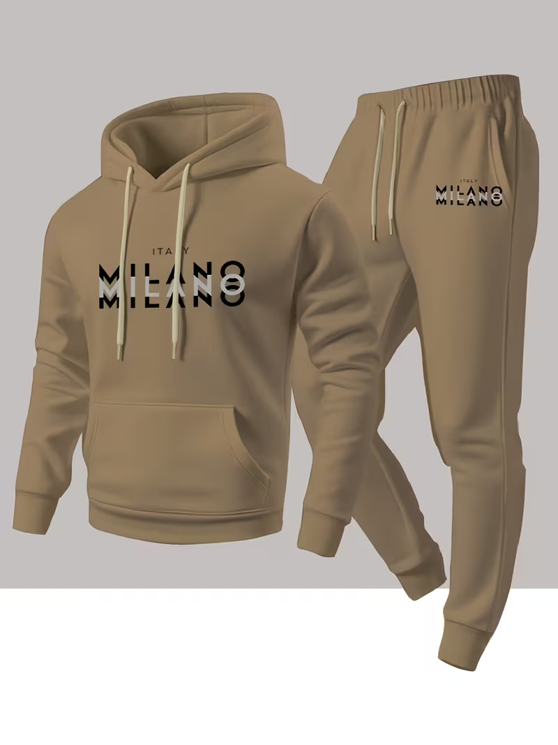 メンズ売れ筋ファッションレタープリントセットアップ ツーピー - Warm Winter Clothing のレビューと価格