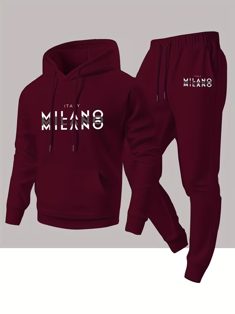 メンズ売れ筋ファッションレタープリントセットアップ ツーピー - Warm Winter Clothing のレビューと価格