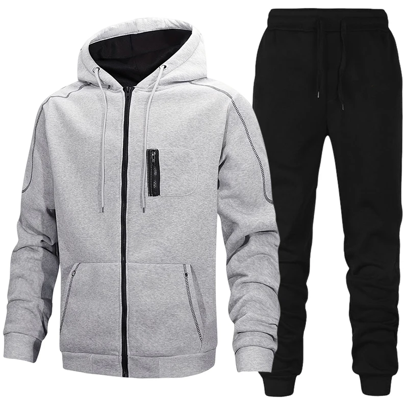メンズファッション トラックスーツ カジュアル フーディー  - Jacket Winter Clothing のレビューと価格