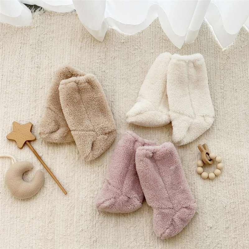 暖かい冬のベビーソックスコーラルフリースソックス幼児男の子女 - Winter Clothing For Toddlers のレビューと価格