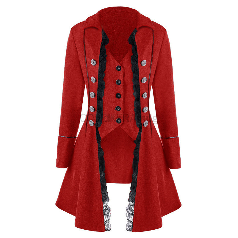 冬の女性のジャケットゴシックスチームパンクコルセットハロウィ - Jacket Winter Clothing のレビューと価格