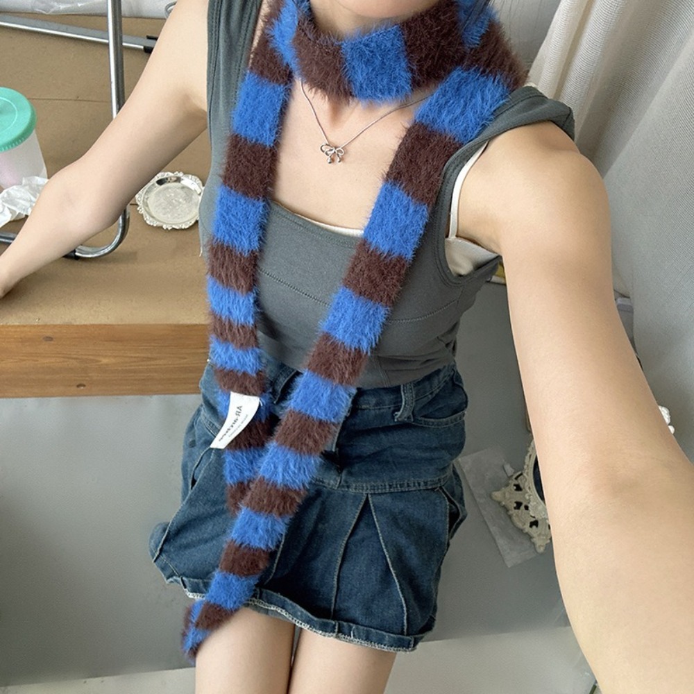 衣類アクセサリー Y2 ストライプスカーフニットウールソフト - Warm Winter Clothing のレビューと価格