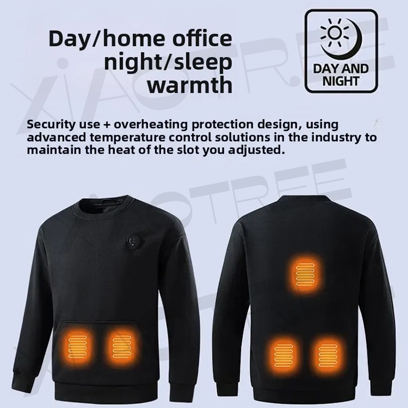 新しいUSB加熱パーカー、メンズ5ゾーン加熱衣類、アウトドア - Warm Winter Clothing のレビューと価格