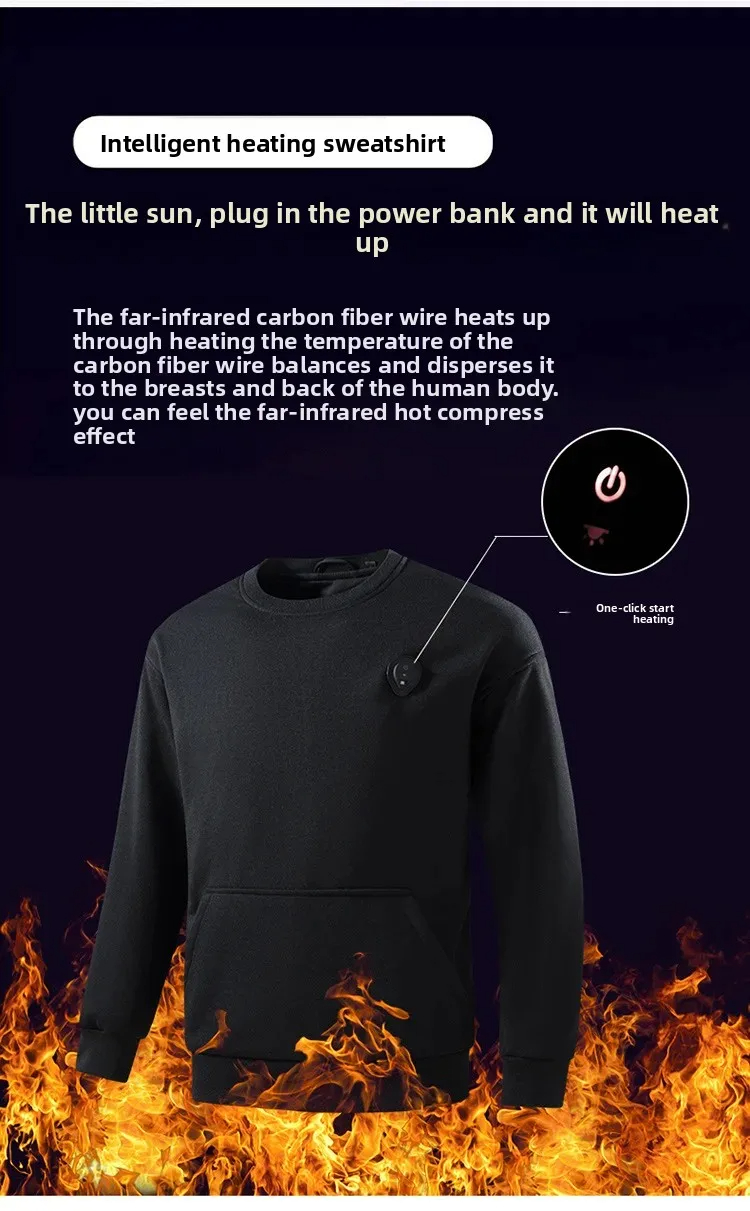 新しいUSB加熱パーカー、メンズ5ゾーン加熱衣類、アウトドア - Warm Winter Clothing のレビューと価格