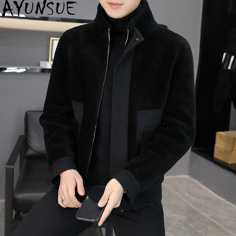 AYUNSUE 冬 100% ウールコート男性服カジュアル暖 - Warm Winter Clothing のレビューと価格