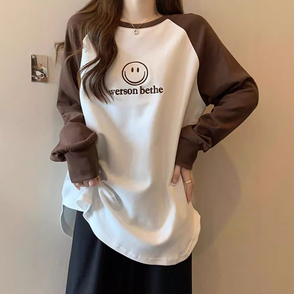 大きいサイズの婦人服秋冬新作ゆったりとしたコントラストカラー - Warm Winter Clothing のレビューと価格