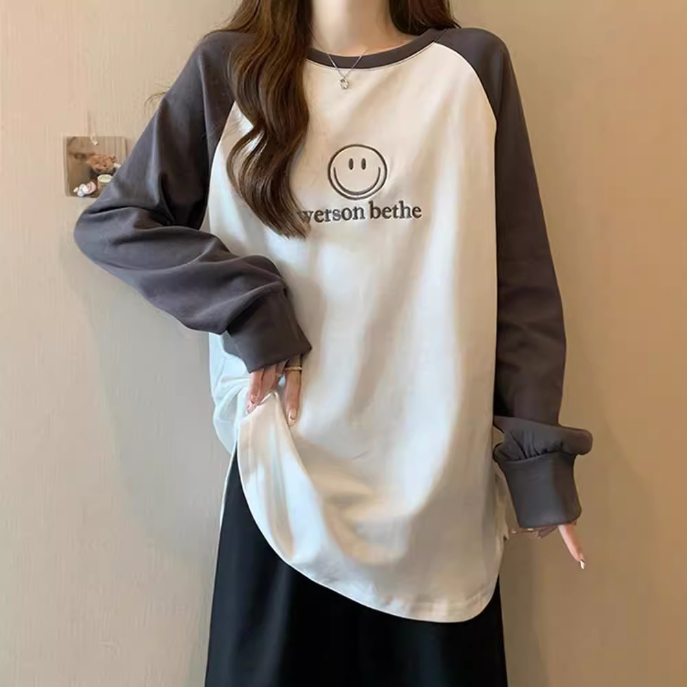 大きいサイズの婦人服秋冬新作ゆったりとしたコントラストカラー - Warm Winter Clothing のレビューと価格