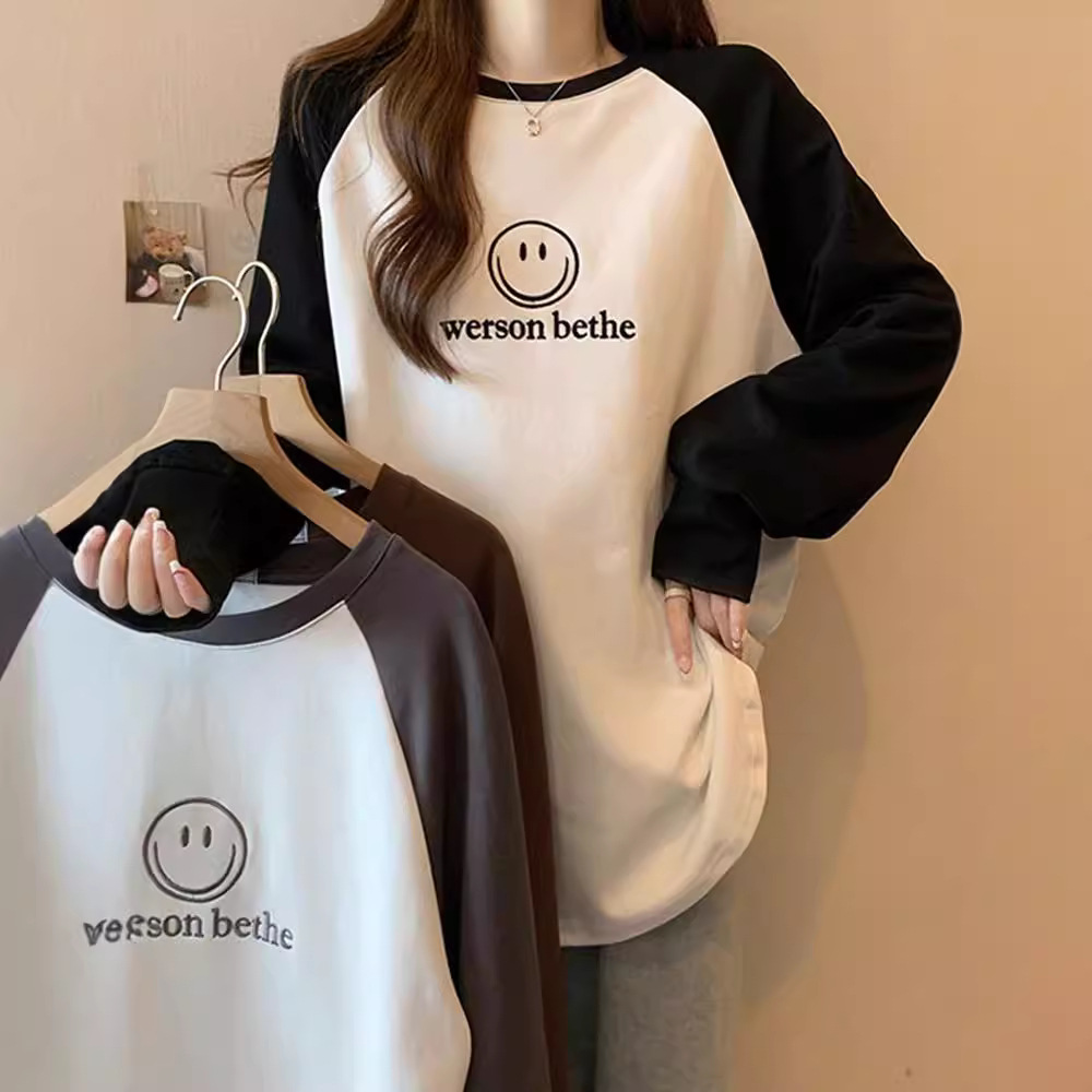 大きいサイズの婦人服秋冬新作ゆったりとしたコントラストカラー - Warm Winter Clothing のレビューと価格