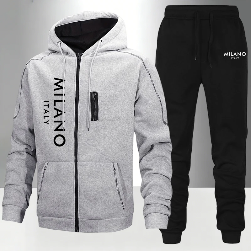 2026 新しいメンズトラックスーツカジュアルパーカースウェ - Jacket Winter Clothing のレビューと価格