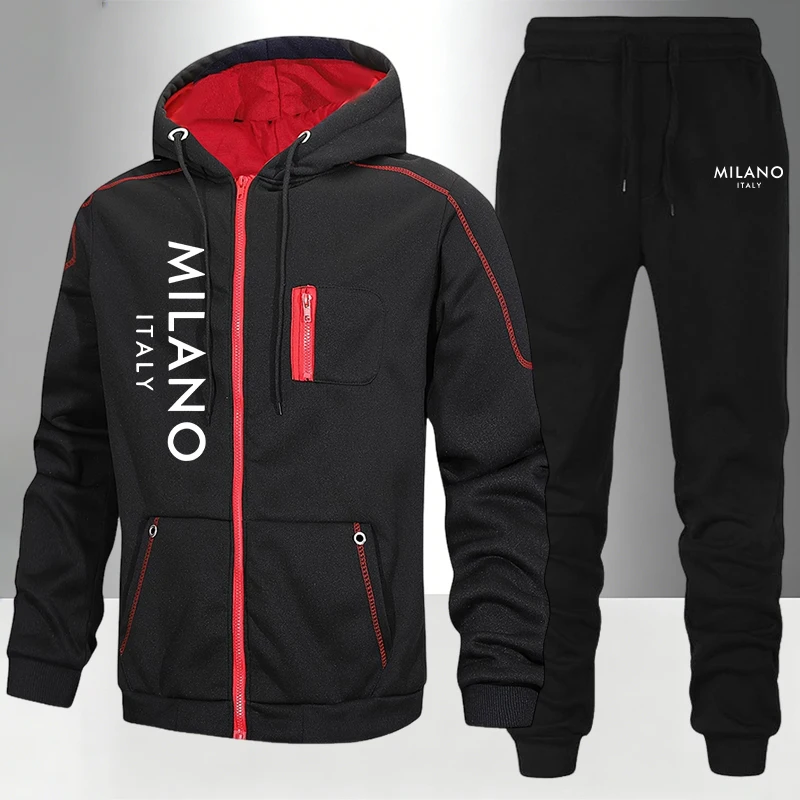 2026 新しいメンズトラックスーツカジュアルパーカースウェ - Jacket Winter Clothing のレビューと価格