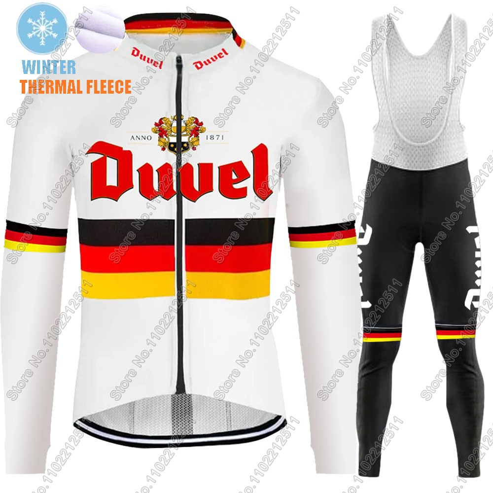 デュベルサーマルフリース長袖サイクリングジャージーセット男性 - Winter Clothing Germany のレビューと価格