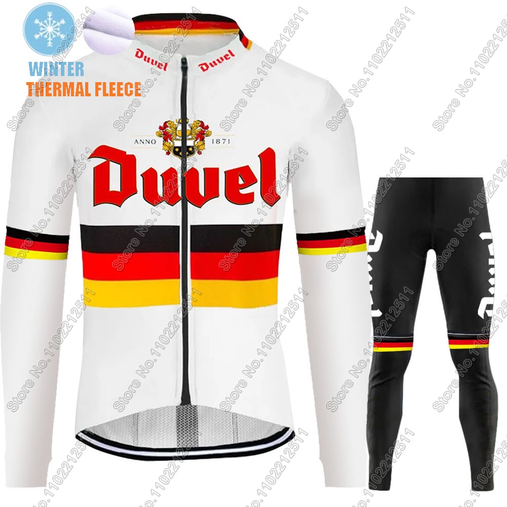 デュベルサーマルフリース長袖サイクリングジャージーセット男性 - Winter Clothing Germany のレビューと価格