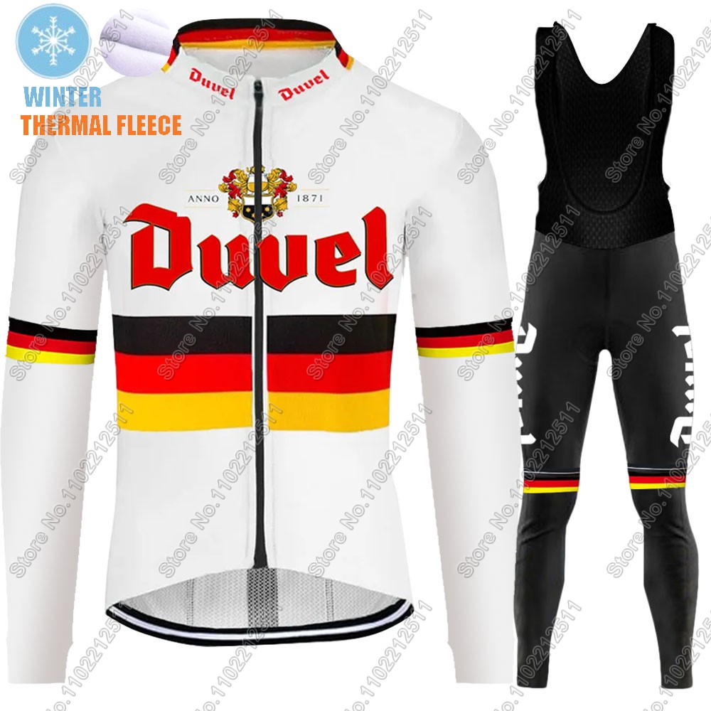 デュベルサーマルフリース長袖サイクリングジャージーセット男性 - Winter Clothing Germany のレビューと価格