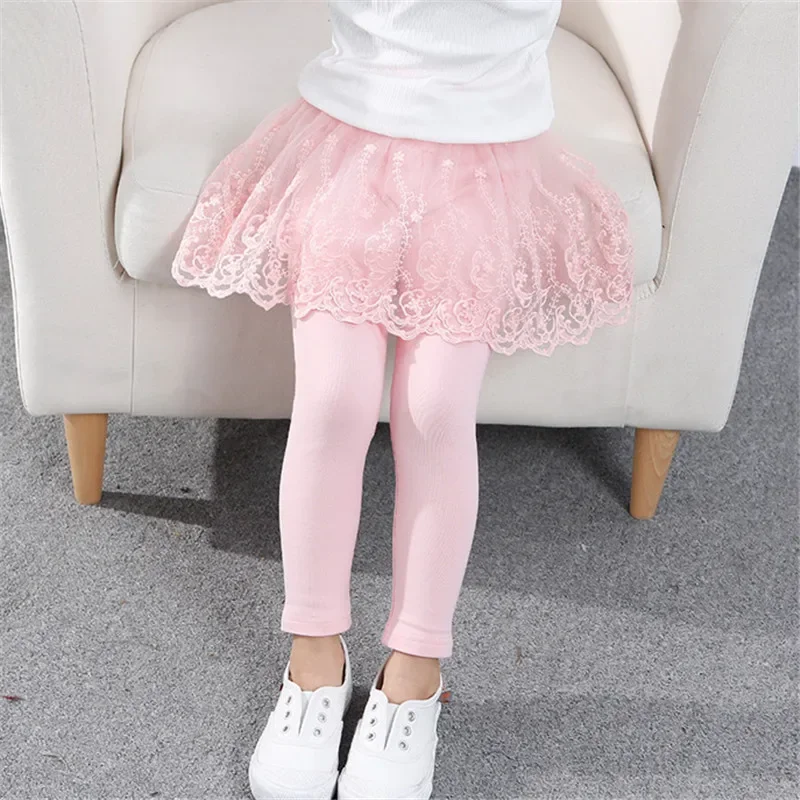 新しい女の赤ちゃんレギンスレースプリンセススカートパンツ春秋 - Winter Clothing For Toddlers のレビューと価格