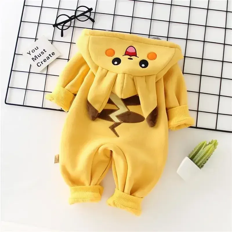 漫画ポケットモンスターベビーパジャマ新生児かわいい冬長袖子供 - Winter Clothing For Toddlers のレビューと価格