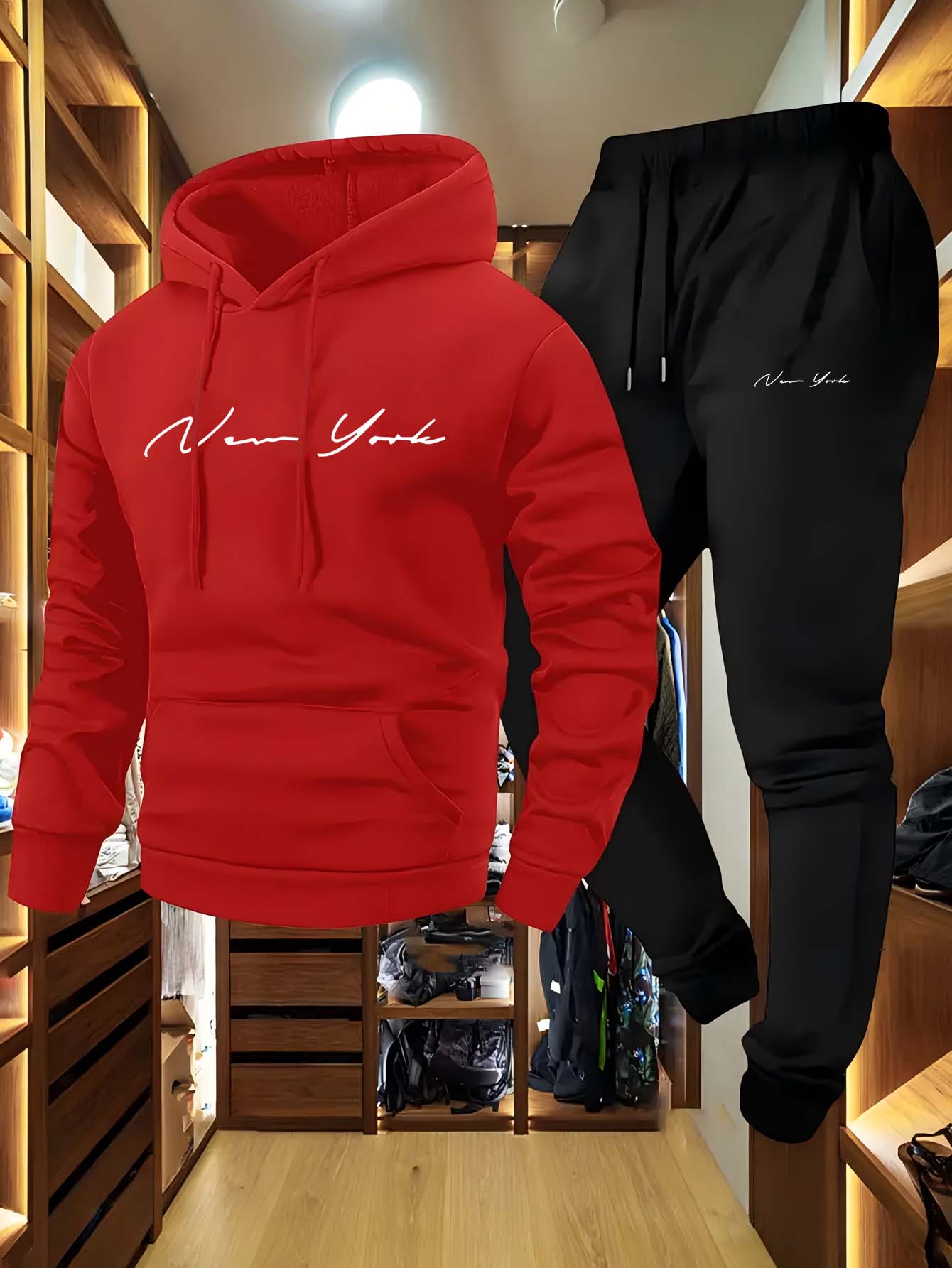 2026年ニューヨークテーマメンズソフトフード付きスウェット - Winter Clothes のレビューと価格