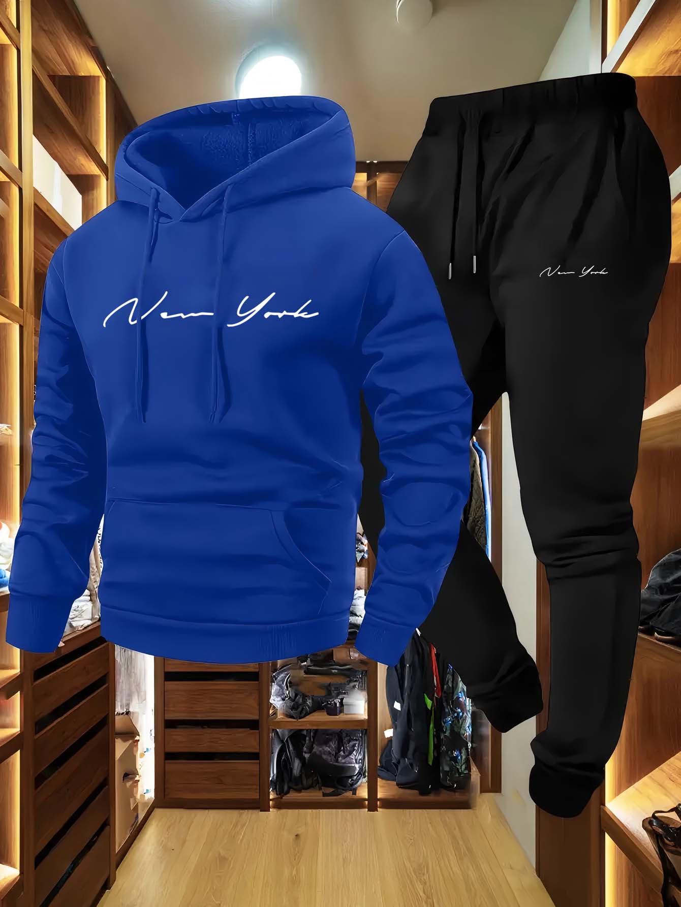 2026年ニューヨークテーマメンズソフトフード付きスウェット - Winter Clothes のレビューと価格