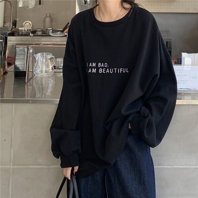 ルーズ長袖レタープリント学生トップス薄手秋冬韓国風婦人服シン - Winter Clothing Hong Kong のレビューと価格