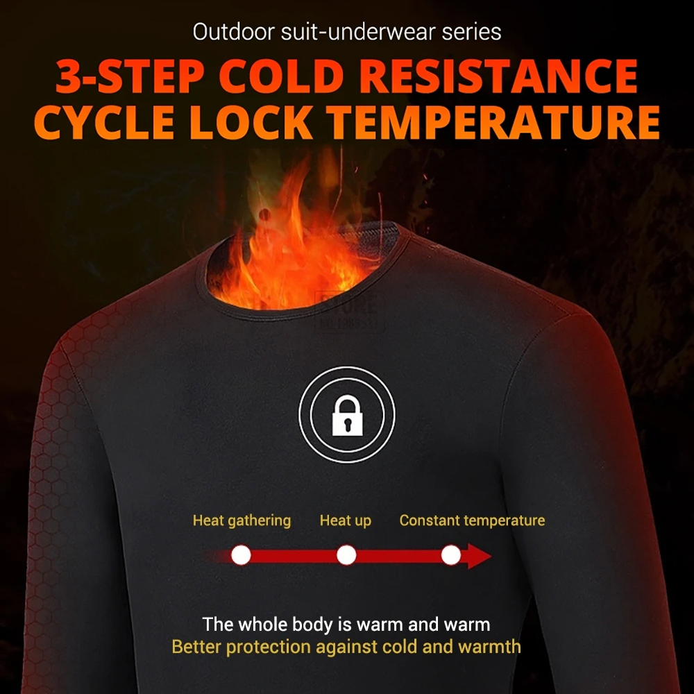 男性用の冬の熱加熱ジャケット,ベスト,加熱下着,スキースーツ - Warm Winter Clothing のレビューと価格