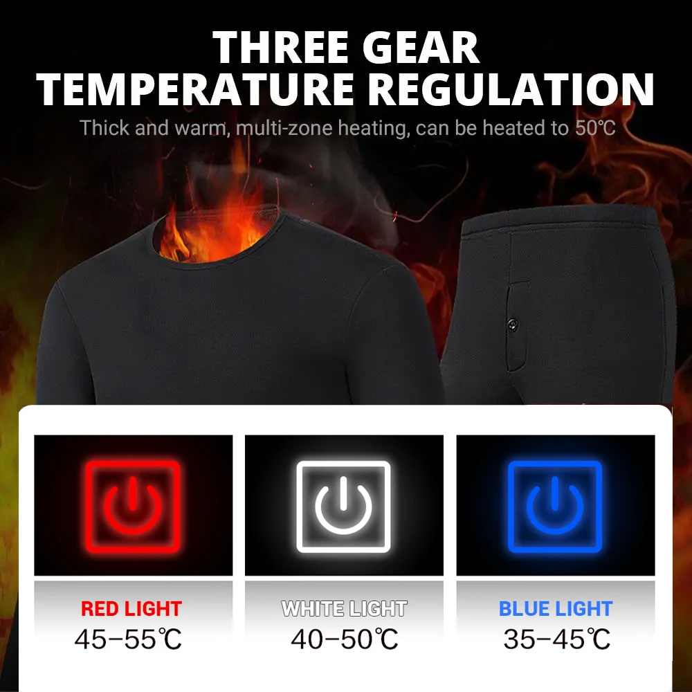 男性用の冬の熱加熱ジャケット,ベスト,加熱下着,スキースーツ - Warm Winter Clothing のレビューと価格